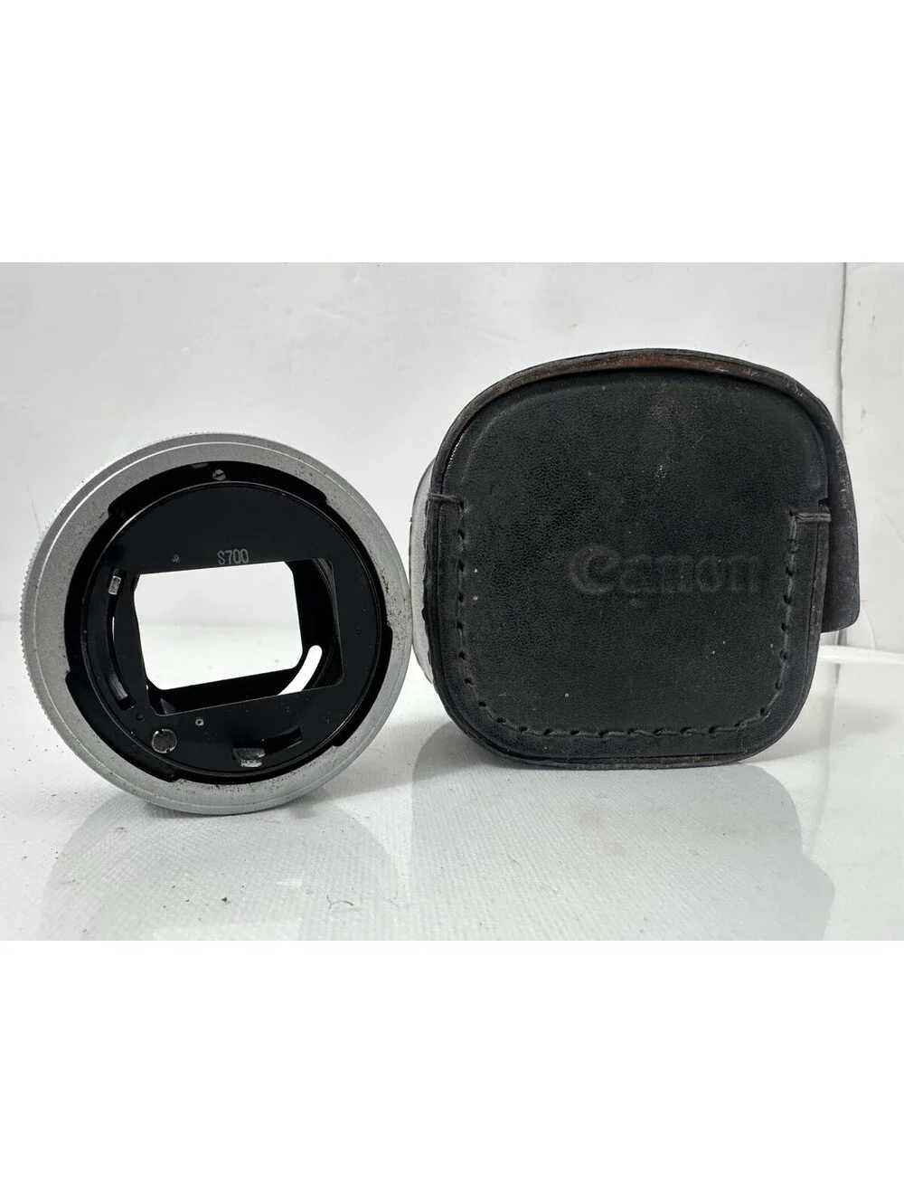 Vintage Canon Extension Tube FD 25 Macro Close Up Ring w/ Leather Case Japan